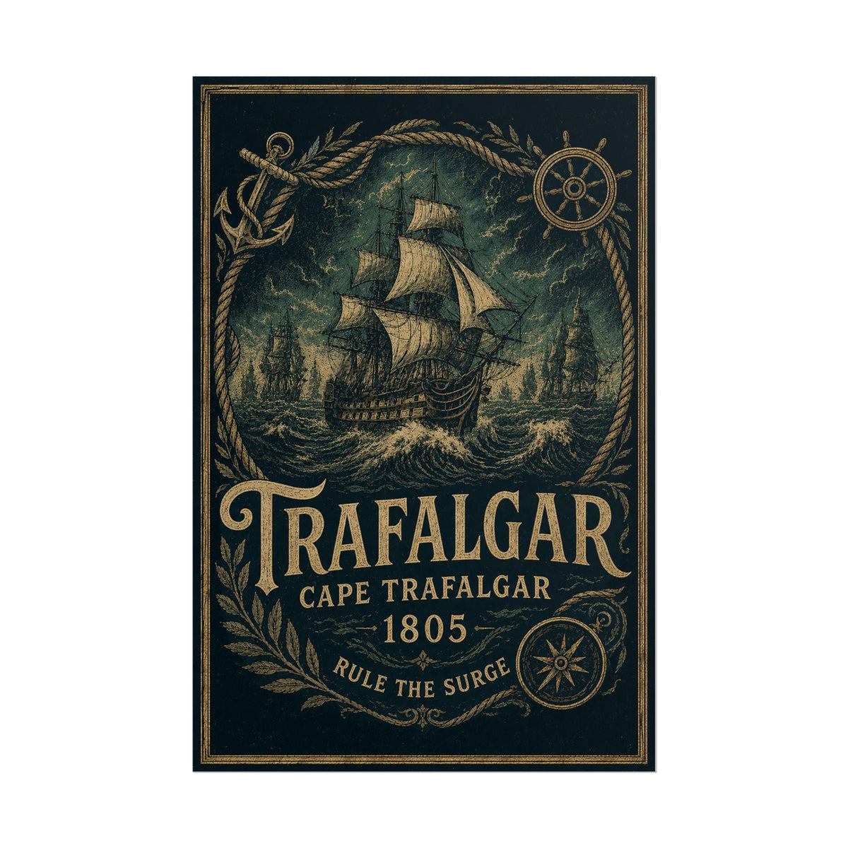 Battle of Trafalgar 1805 — Rule the Surge Fine Art Poster
