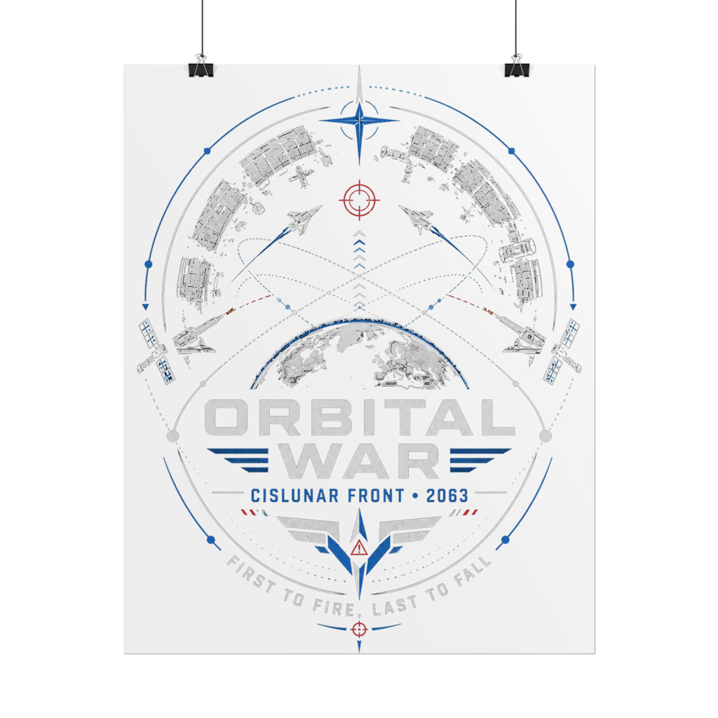 Orbital War 2063 — Cislunar Front Fine Art Poster