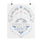 Orbital War 2063 — Cislunar Front Fine Art Poster