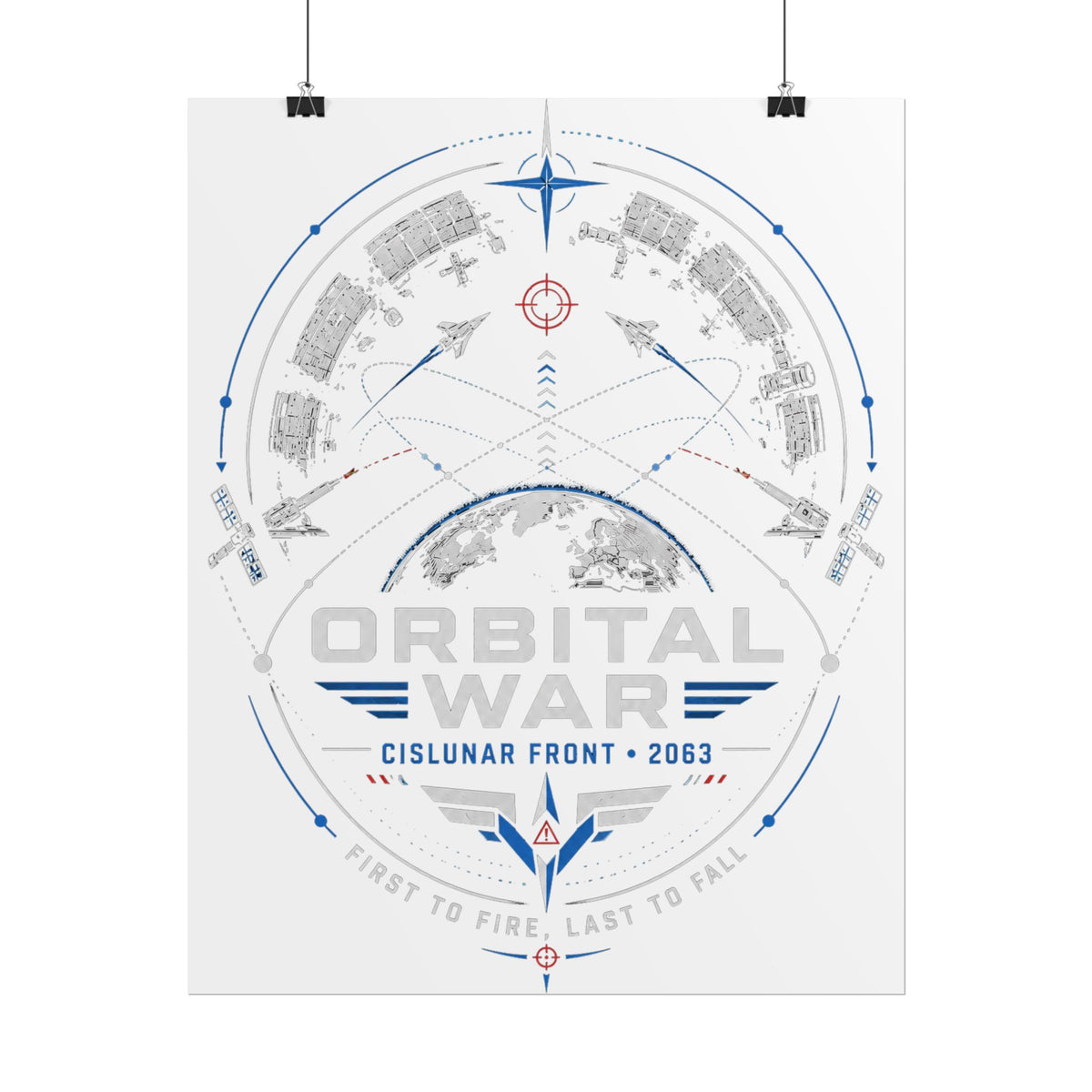 Orbital War 2063 — Cislunar Front Fine Art Poster