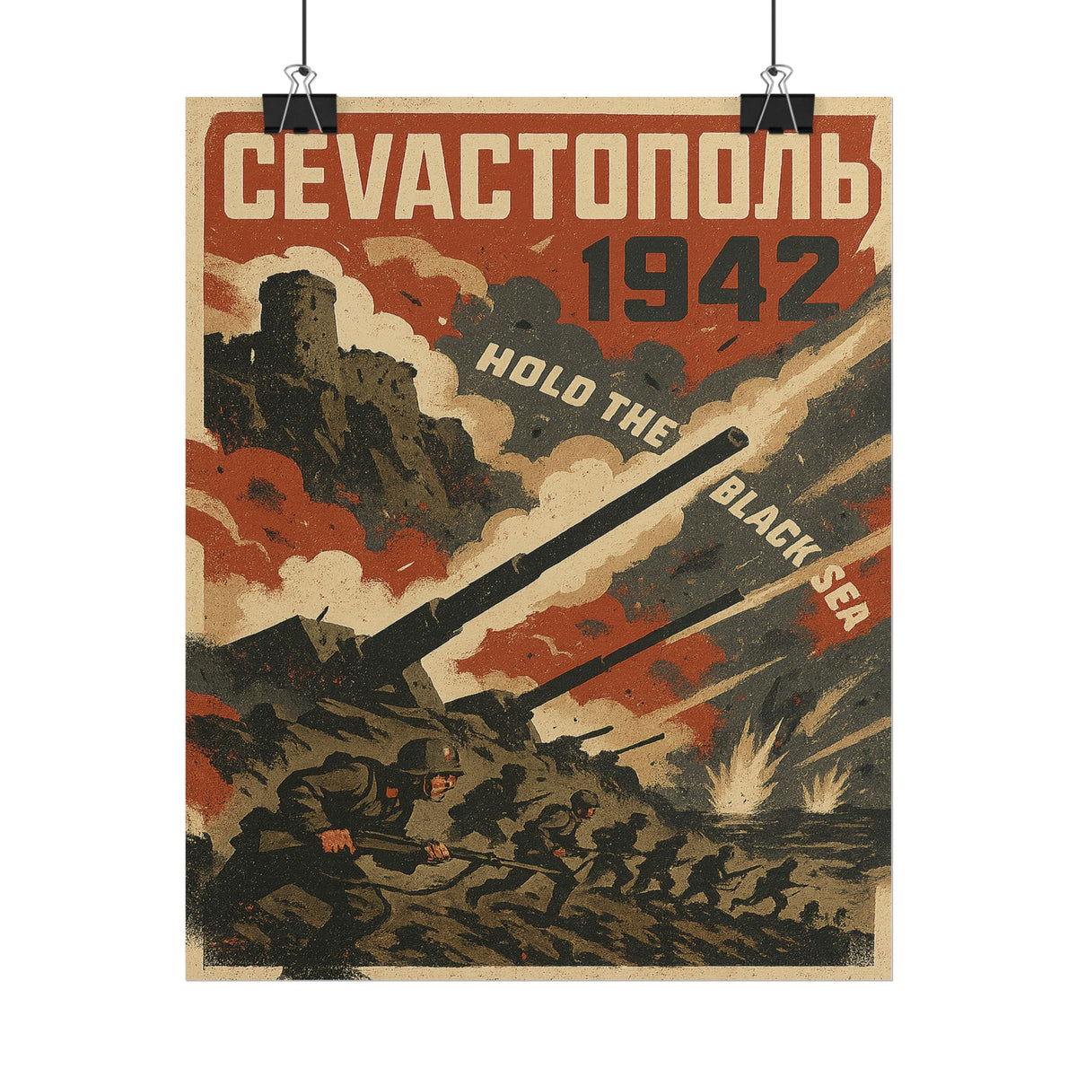 Siege of Sevastopol 1942 — Hold the Black Sea Fine Art Poster