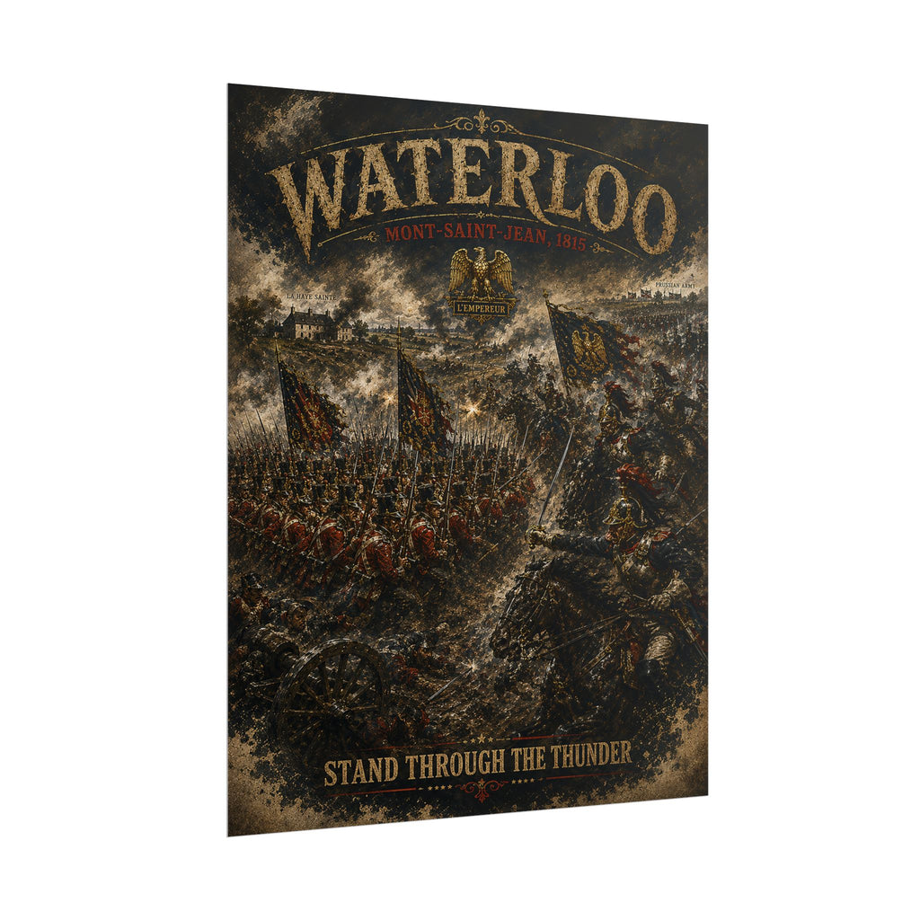 Battle of Waterloo 1815 — Stand Through the Thunder Fine Art Poster