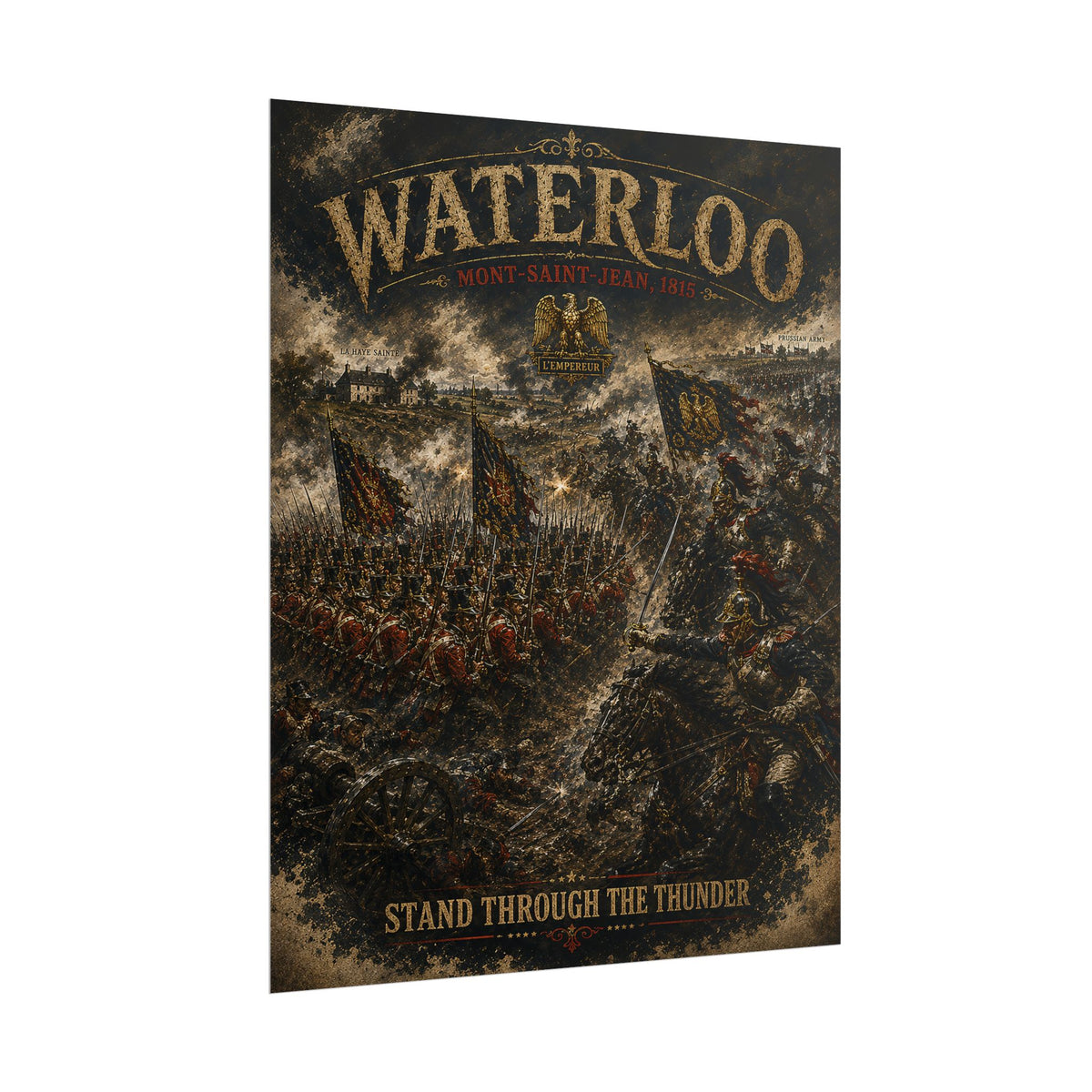 Battle of Waterloo 1815 — Stand Through the Thunder Fine Art Poster