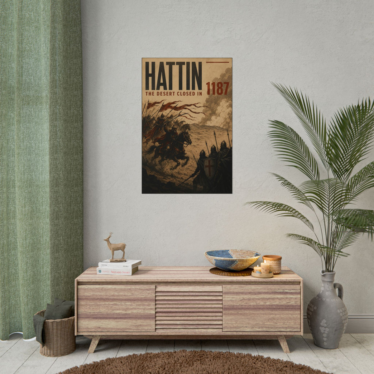 Battle of Hattin 1187 — The Desert Closed In Fine Art Poster
