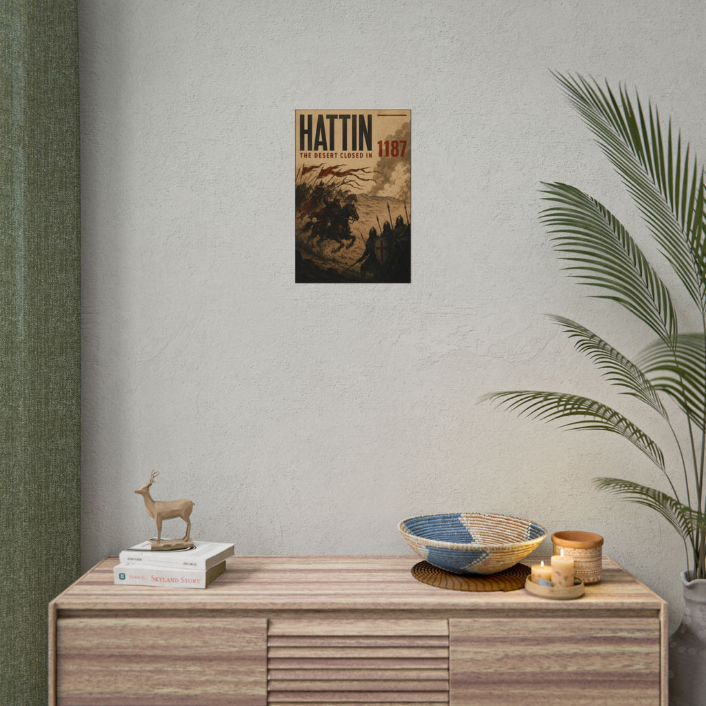Battle of Hattin 1187 — The Desert Closed In Fine Art Poster