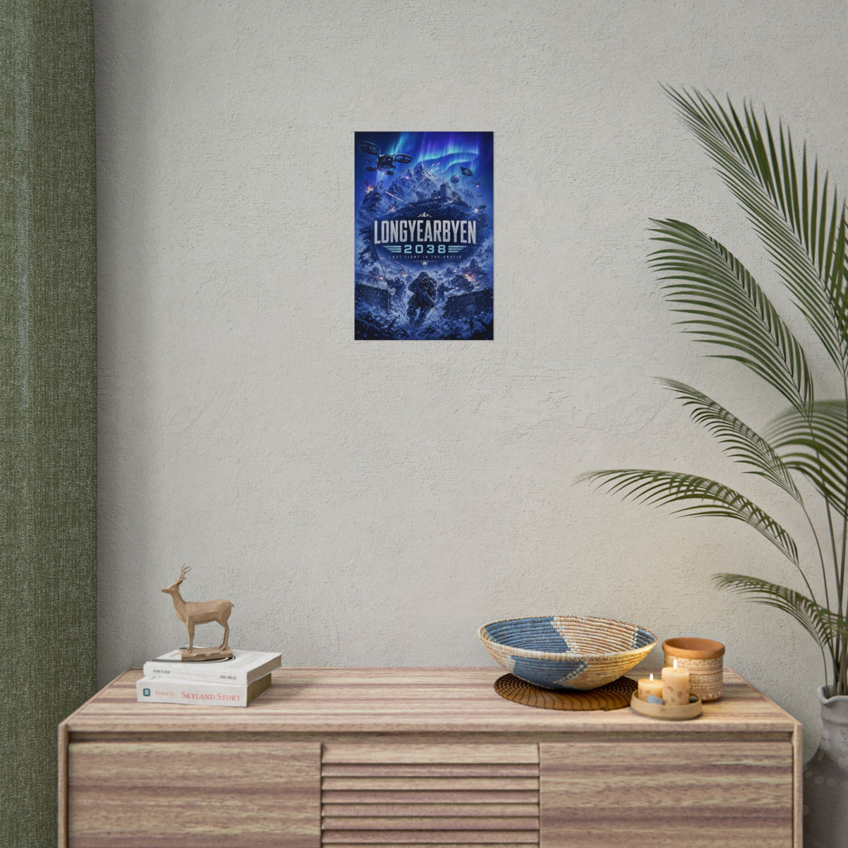 Siege of Longyearbyen 2038 — Last Light in the Arctic Fine Art Poster