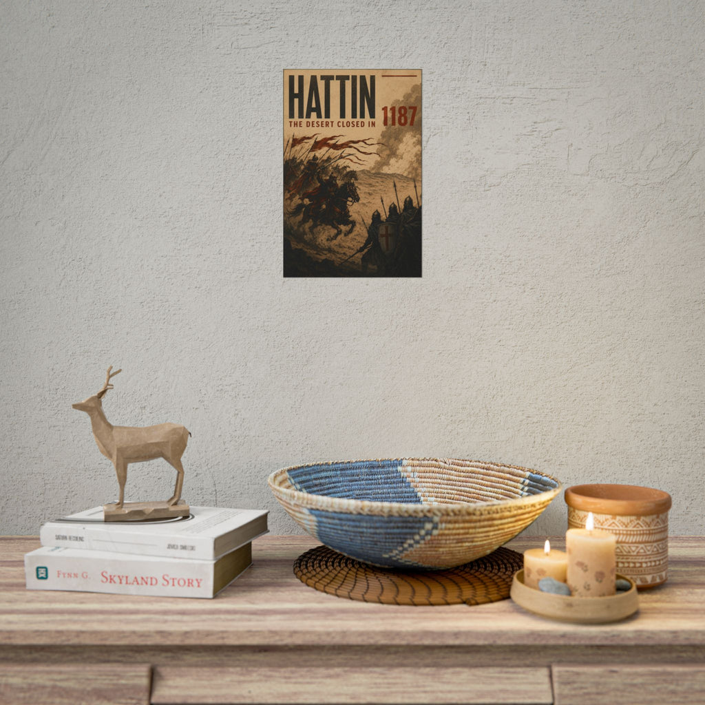 Battle of Hattin 1187 — The Desert Closed In Fine Art Poster