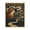 First Battle of the Marne 1914 — The Line Held Art Nouveau Fine Art Poster