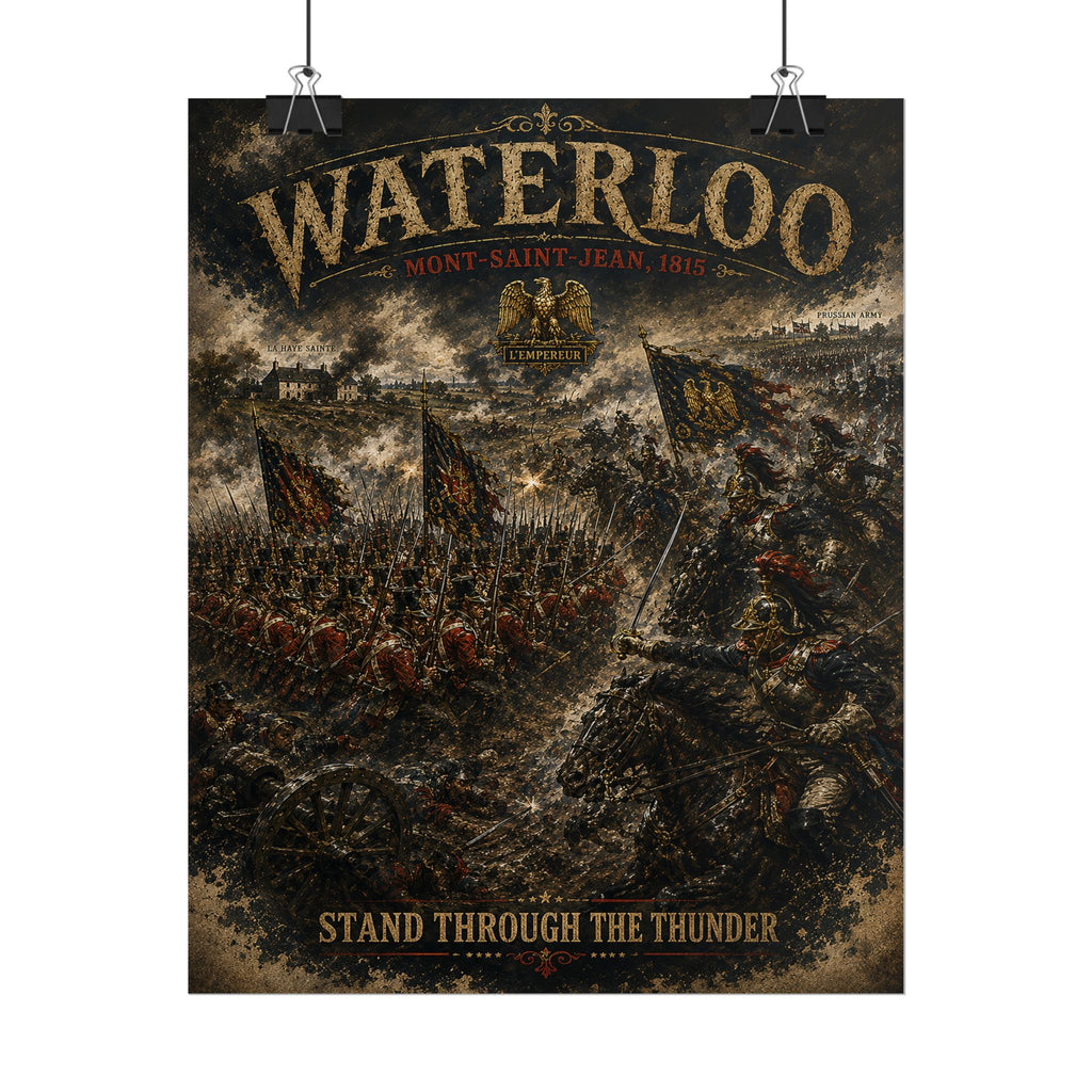 Battle of Waterloo 1815 — Stand Through the Thunder Fine Art Poster
