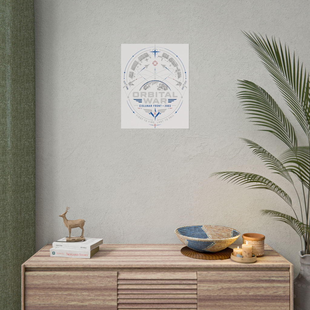 Orbital War 2063 — Cislunar Front Fine Art Poster