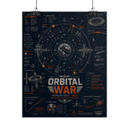 Orbital War 2063 — Kessler Belt Classified Fine Art Poster