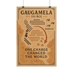 Battle of Gaugamela 331 BCE — One Charge Battle Map Fine Art Poster