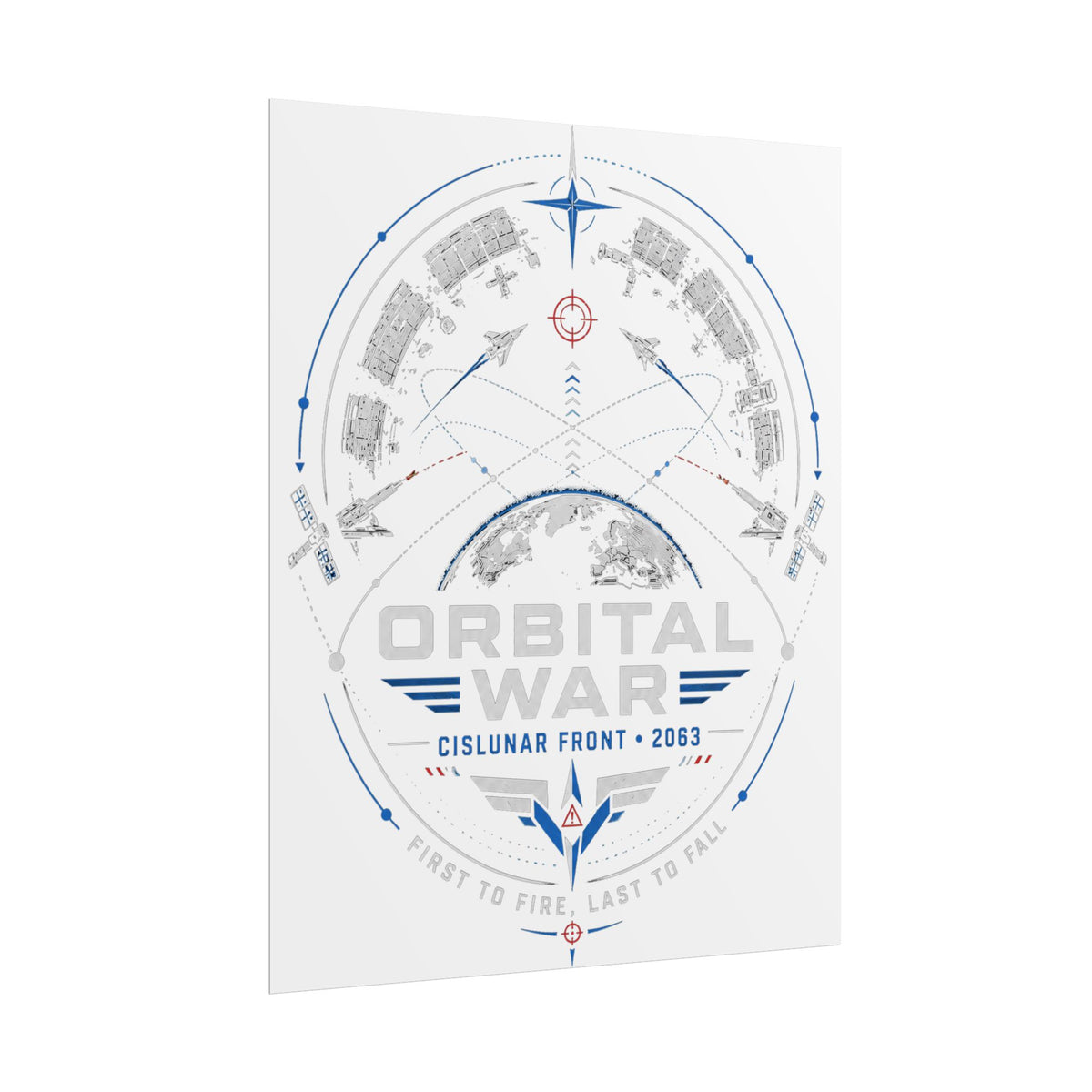 Orbital War 2063 — Cislunar Front Fine Art Poster