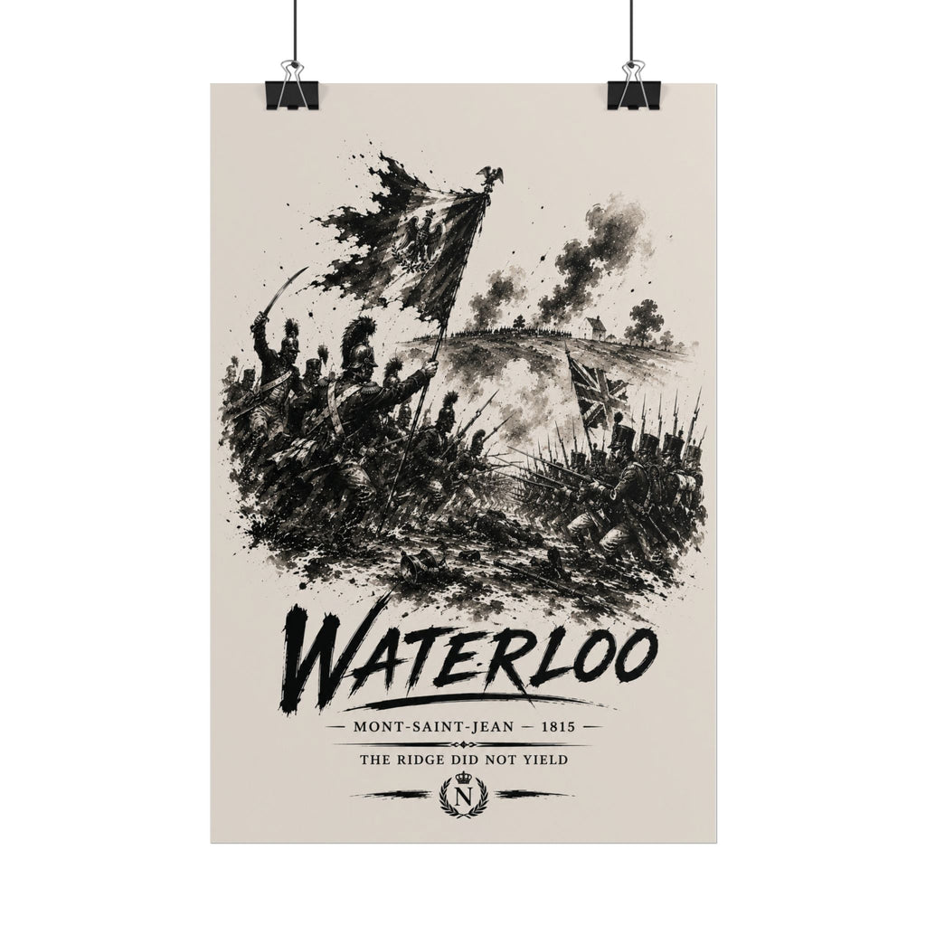 Battle of Waterloo 1815 — The Ridge Did Not Yield Fine Art Poster