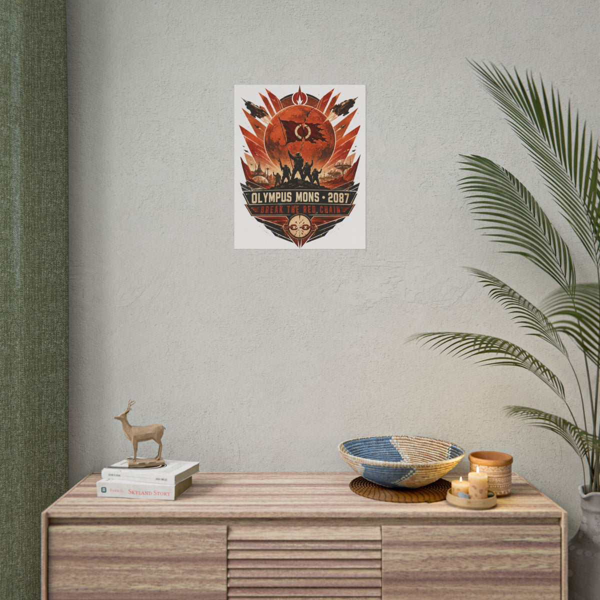 Martian Independence War 2087 — Olympus Mons Fine Art Poster