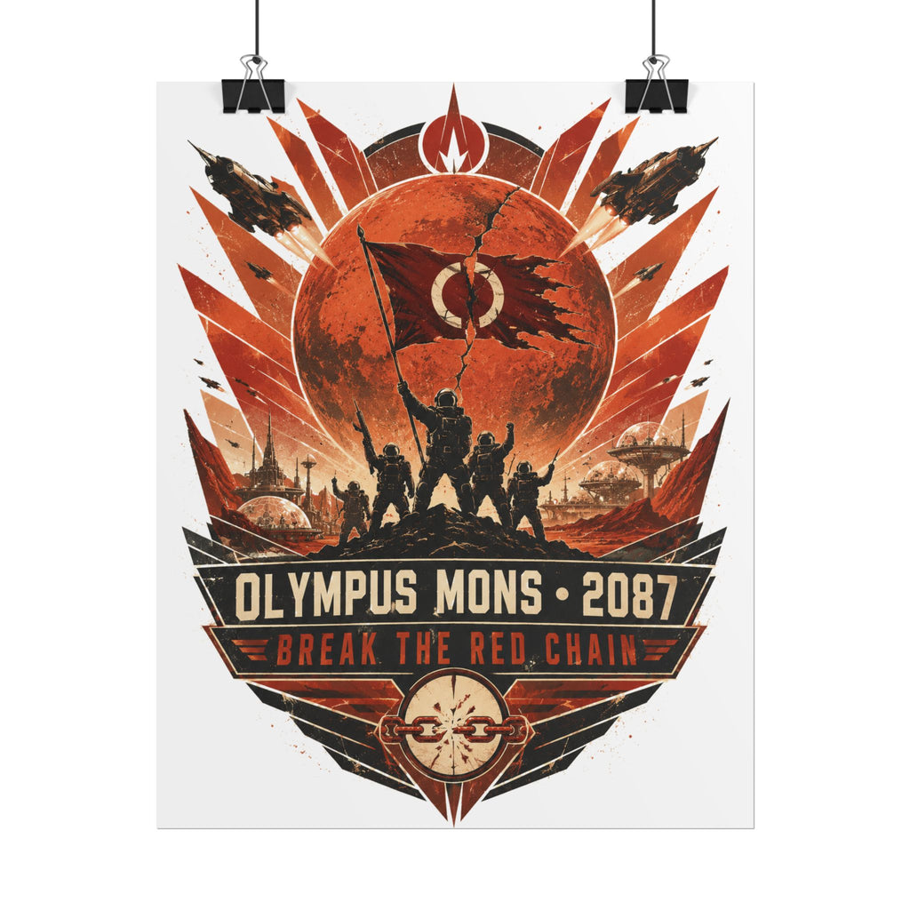 Martian Independence War 2087 — Olympus Mons Fine Art Poster