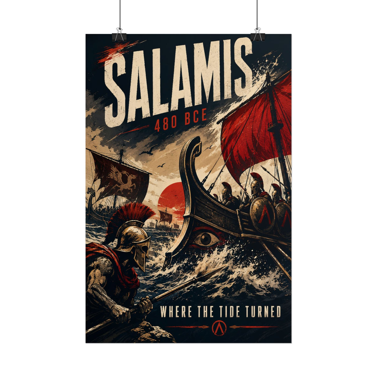 Battle of Salamis 480 BCE — Where the Tide Turned Fine Art Poster
