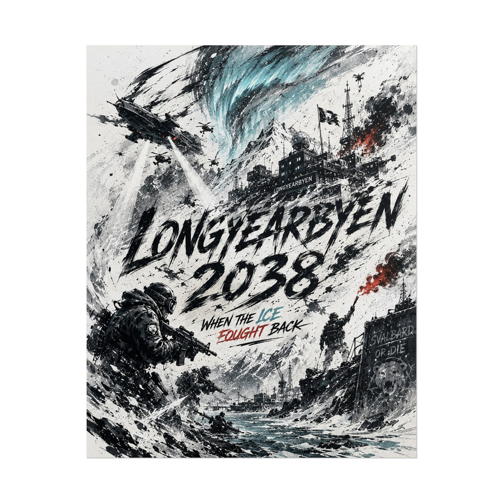Battle of Longyearbyen 2038 — When the Ice Fought Back Fine Art Poster
