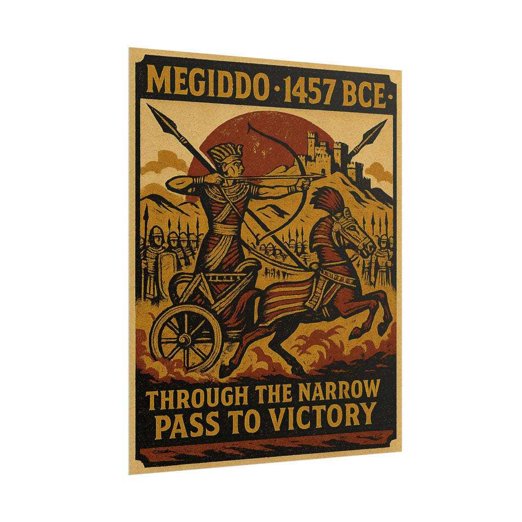 Battle of Megiddo 1457 BCE — Through the Narrow Pass Fine Art Poster