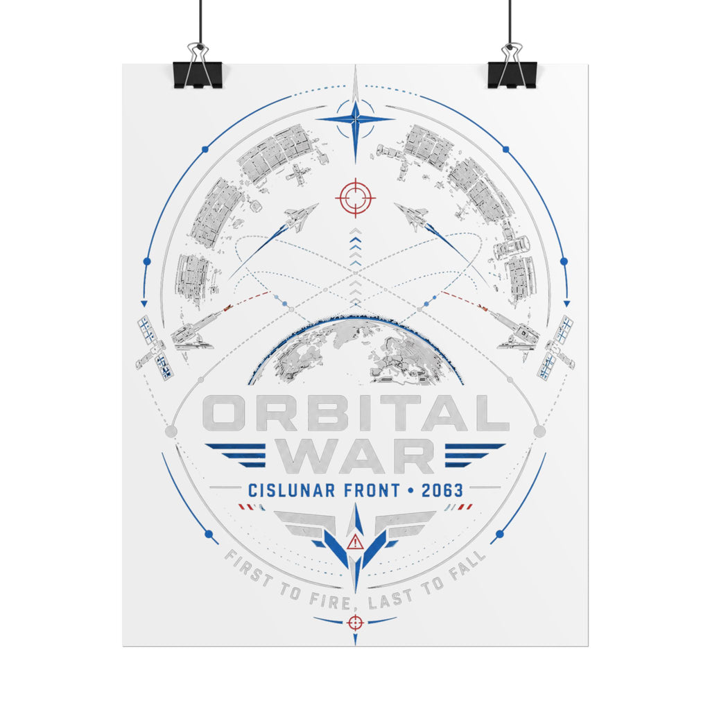 Orbital War 2063 — Cislunar Front Fine Art Poster