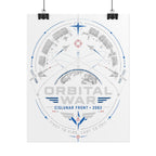 Orbital War 2063 — Cislunar Front Fine Art Poster