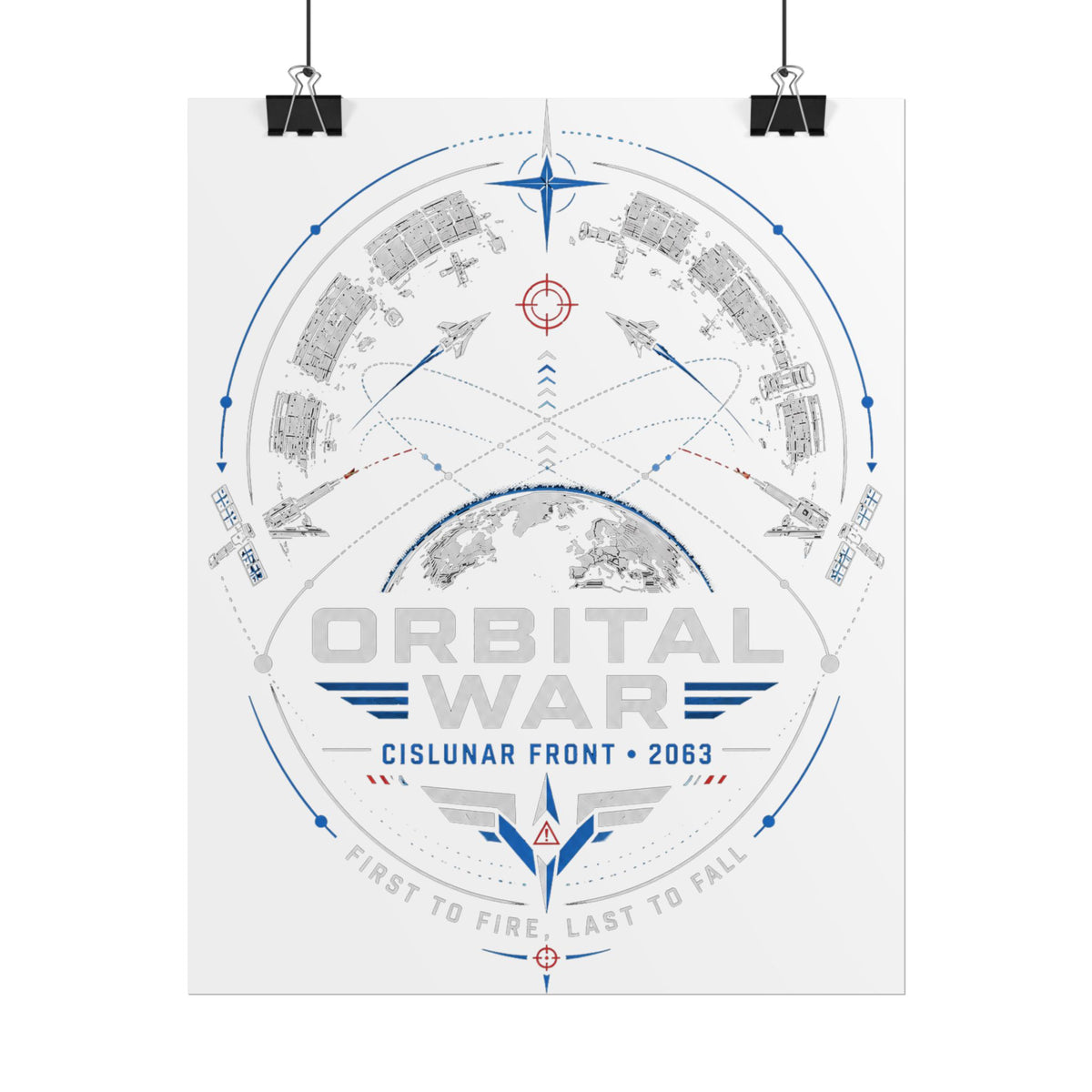 Orbital War 2063 — Cislunar Front Fine Art Poster
