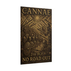 Battle of Cannae 216 BCE — No Road Out Woodcut Fine Art Poster