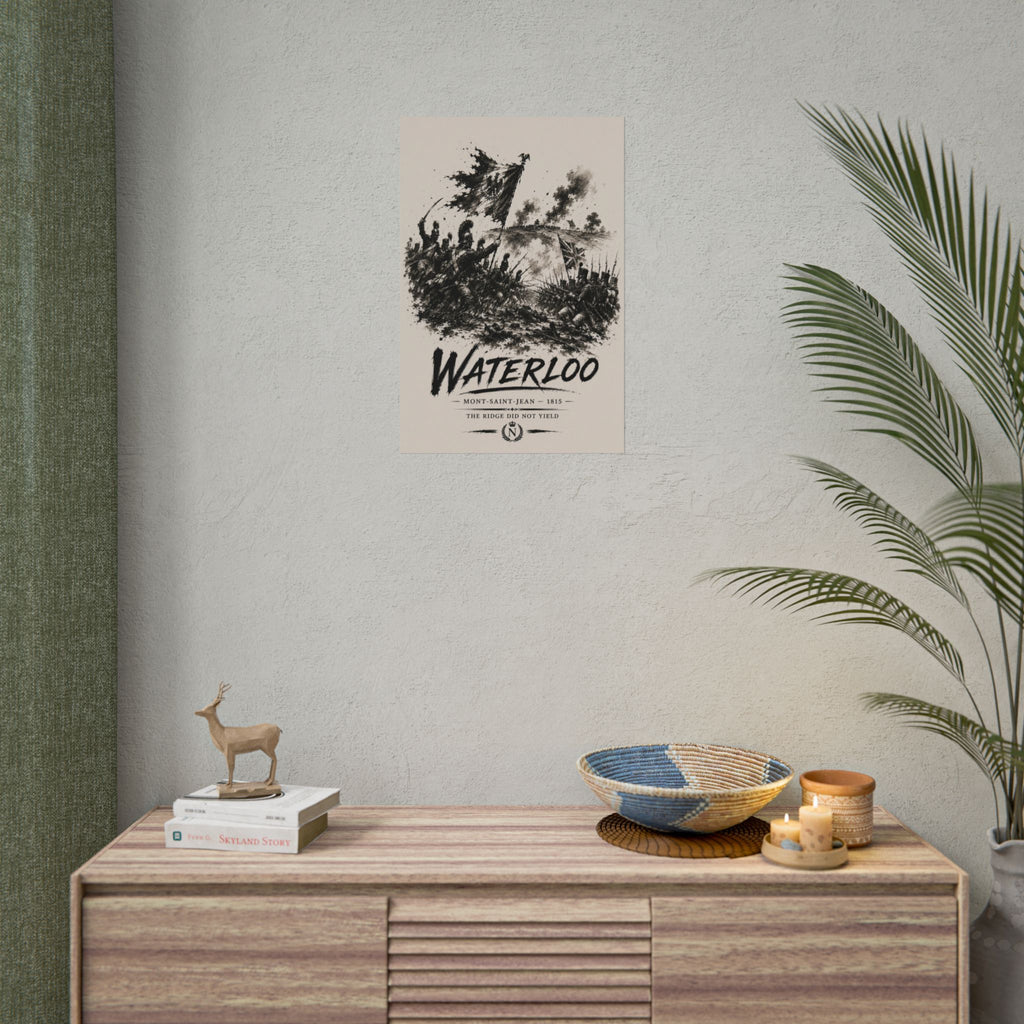 Battle of Waterloo 1815 — The Ridge Did Not Yield Fine Art Poster