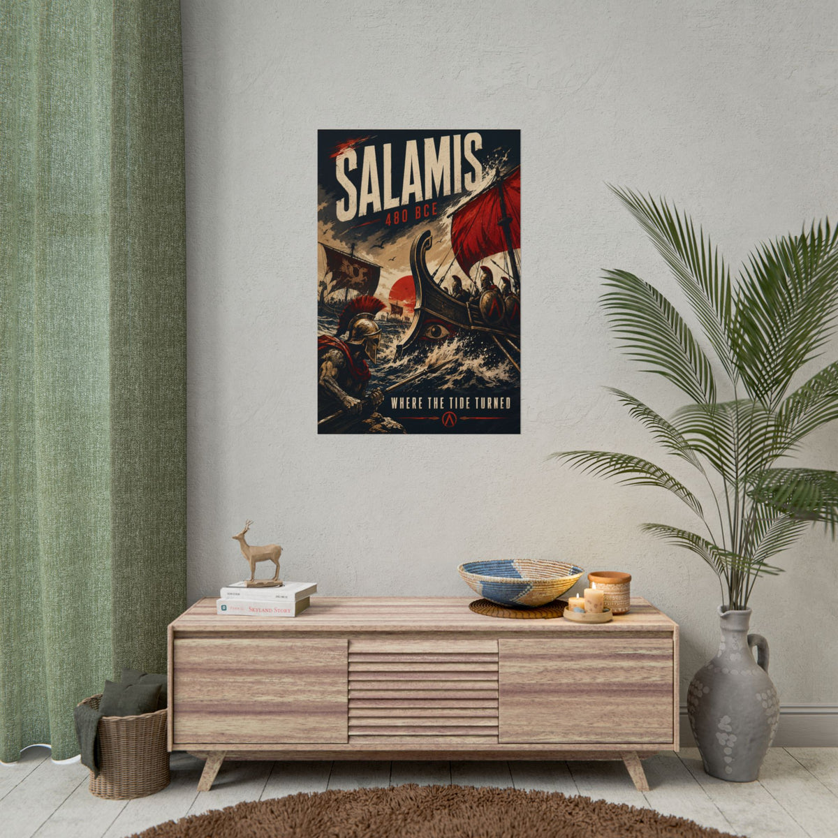 Battle of Salamis 480 BCE — Where the Tide Turned Fine Art Poster