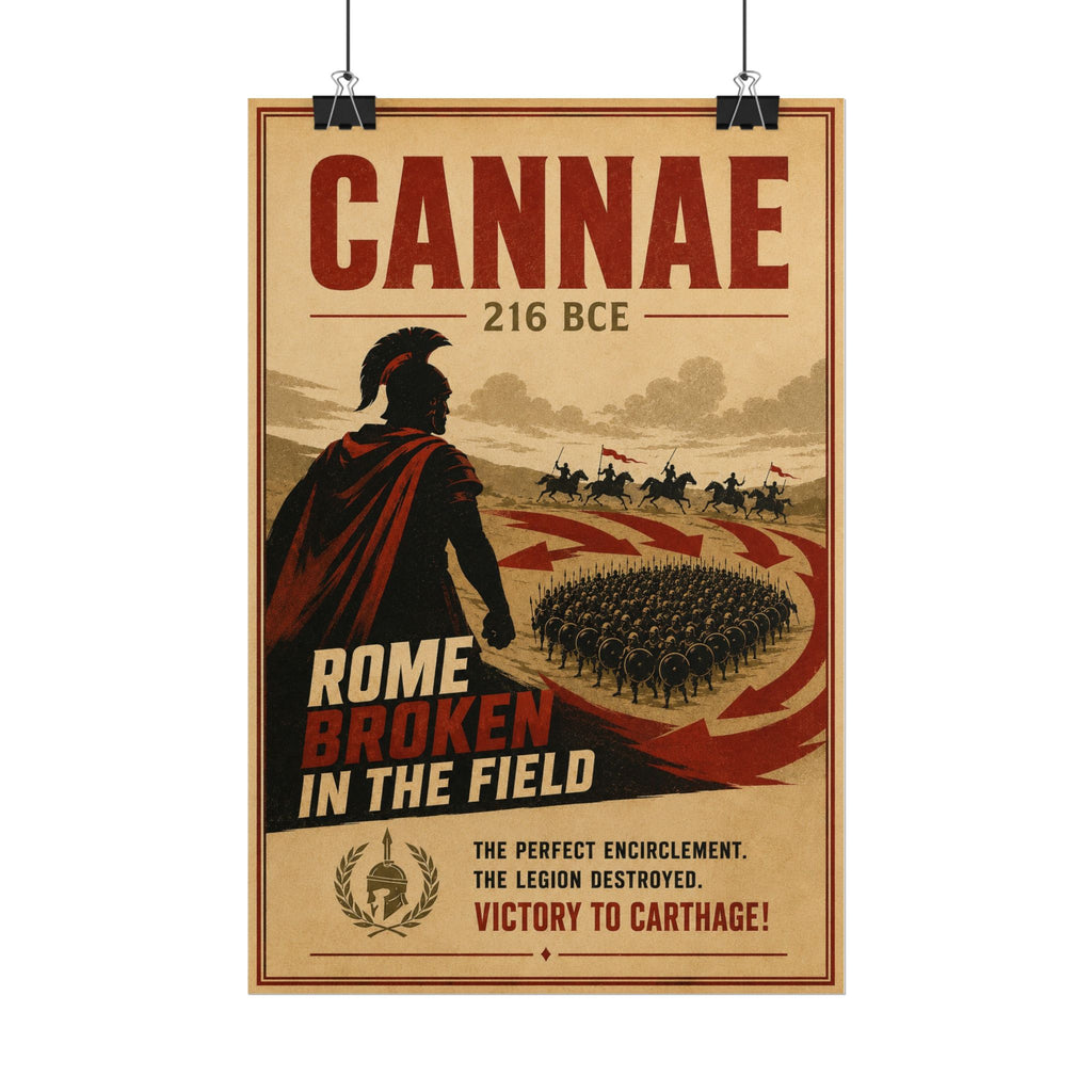 Battle of Cannae 216 BCE — Rome Broken in the Field Fine Art Poster