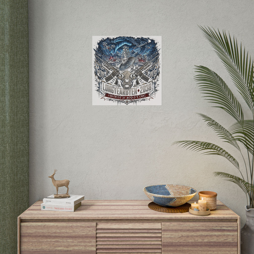 Longyearbyen 2038 — Fortress at World's Edge Fine Art Poster