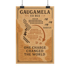 Battle of Gaugamela 331 BCE — One Charge Battle Map Fine Art Poster