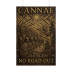 Battle of Cannae 216 BCE — No Road Out Woodcut Fine Art Poster