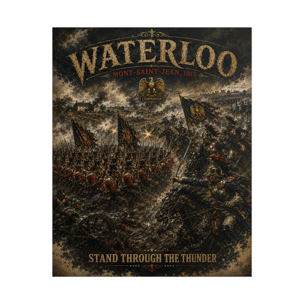 Battle of Waterloo 1815 — Stand Through the Thunder Fine Art Poster
