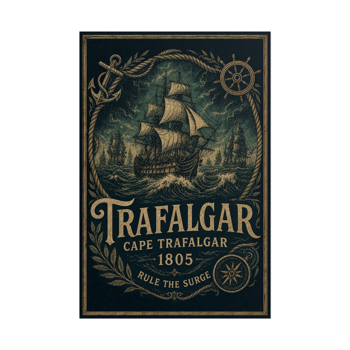 Battle of Trafalgar 1805 — Rule the Surge Fine Art Poster