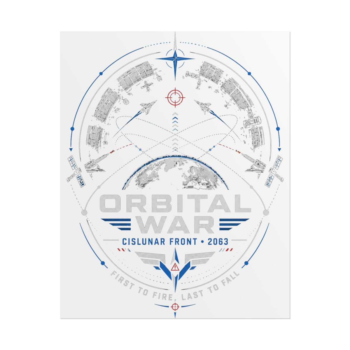 Orbital War 2063 — Cislunar Front Fine Art Poster