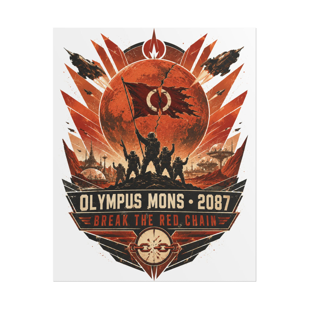 Martian Independence War 2087 — Olympus Mons Fine Art Poster