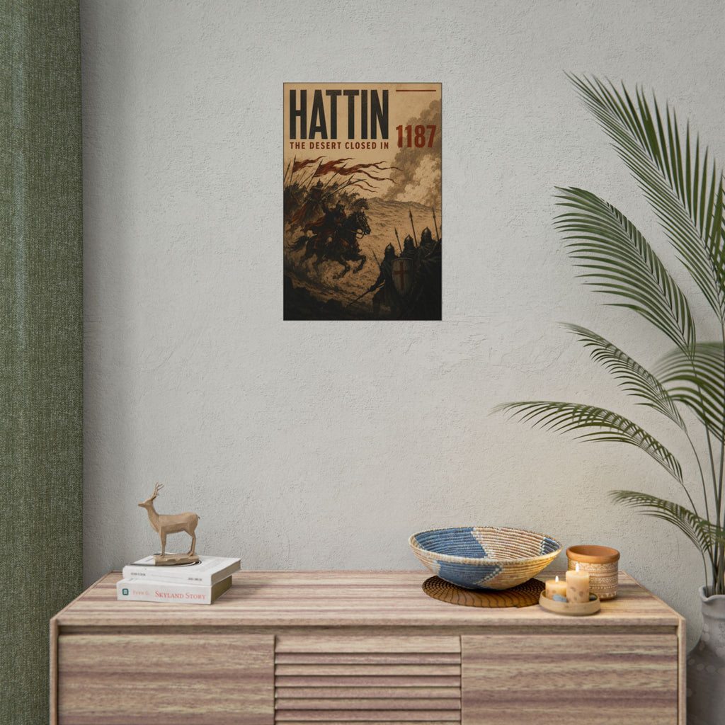 Battle of Hattin 1187 — The Desert Closed In Fine Art Poster