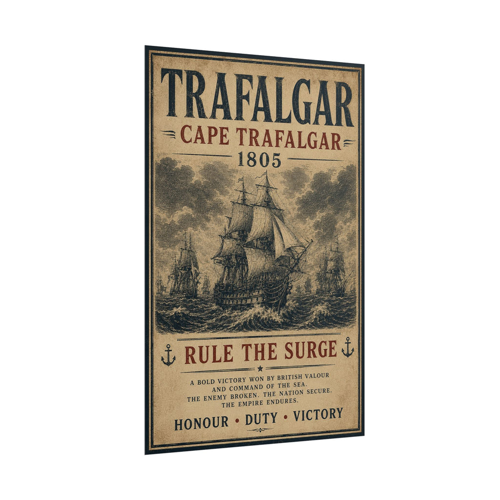 Battle of Trafalgar 1805 — British Victory Broadside Fine Art Poster