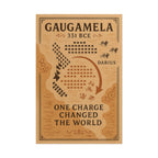 Battle of Gaugamela 331 BCE — One Charge Battle Map Fine Art Poster