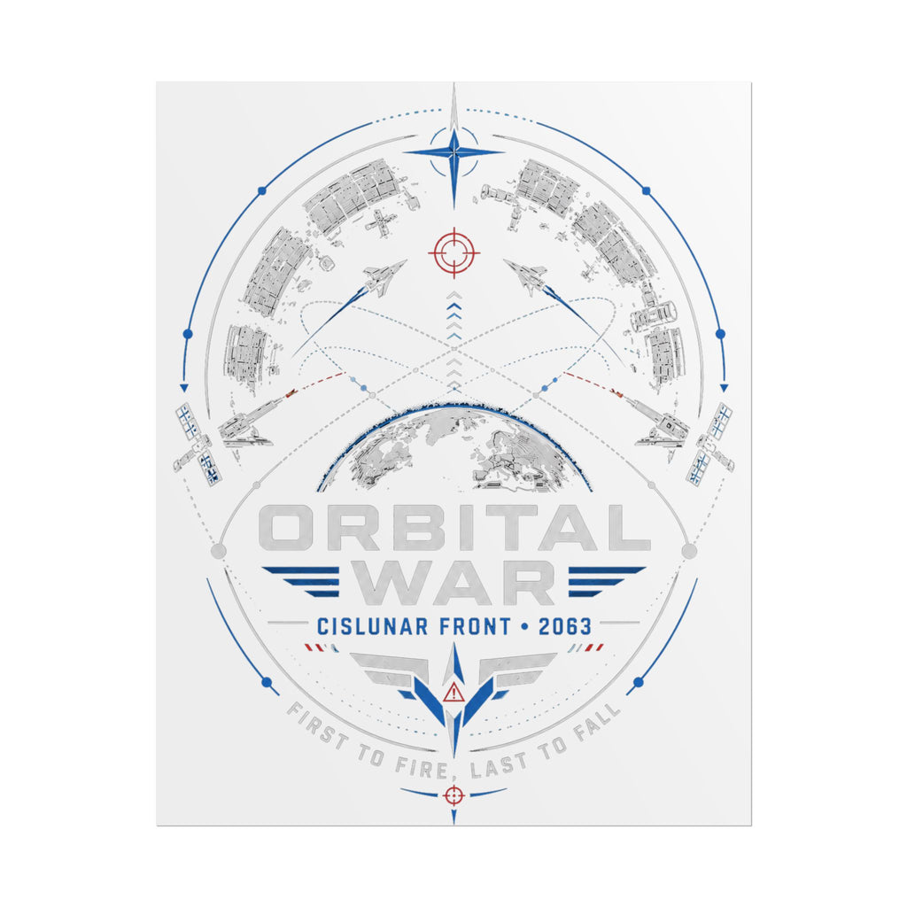 Orbital War 2063 — Cislunar Front Fine Art Poster