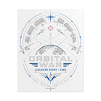 Orbital War 2063 — Cislunar Front Fine Art Poster