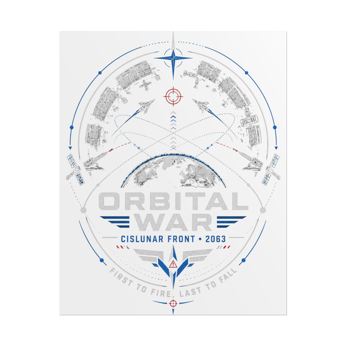 Orbital War 2063 — Cislunar Front Fine Art Poster