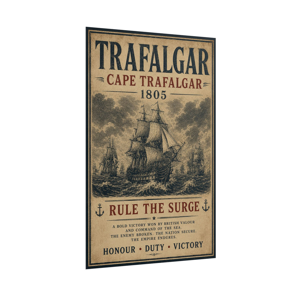 Battle of Trafalgar 1805 — British Victory Broadside Fine Art Poster