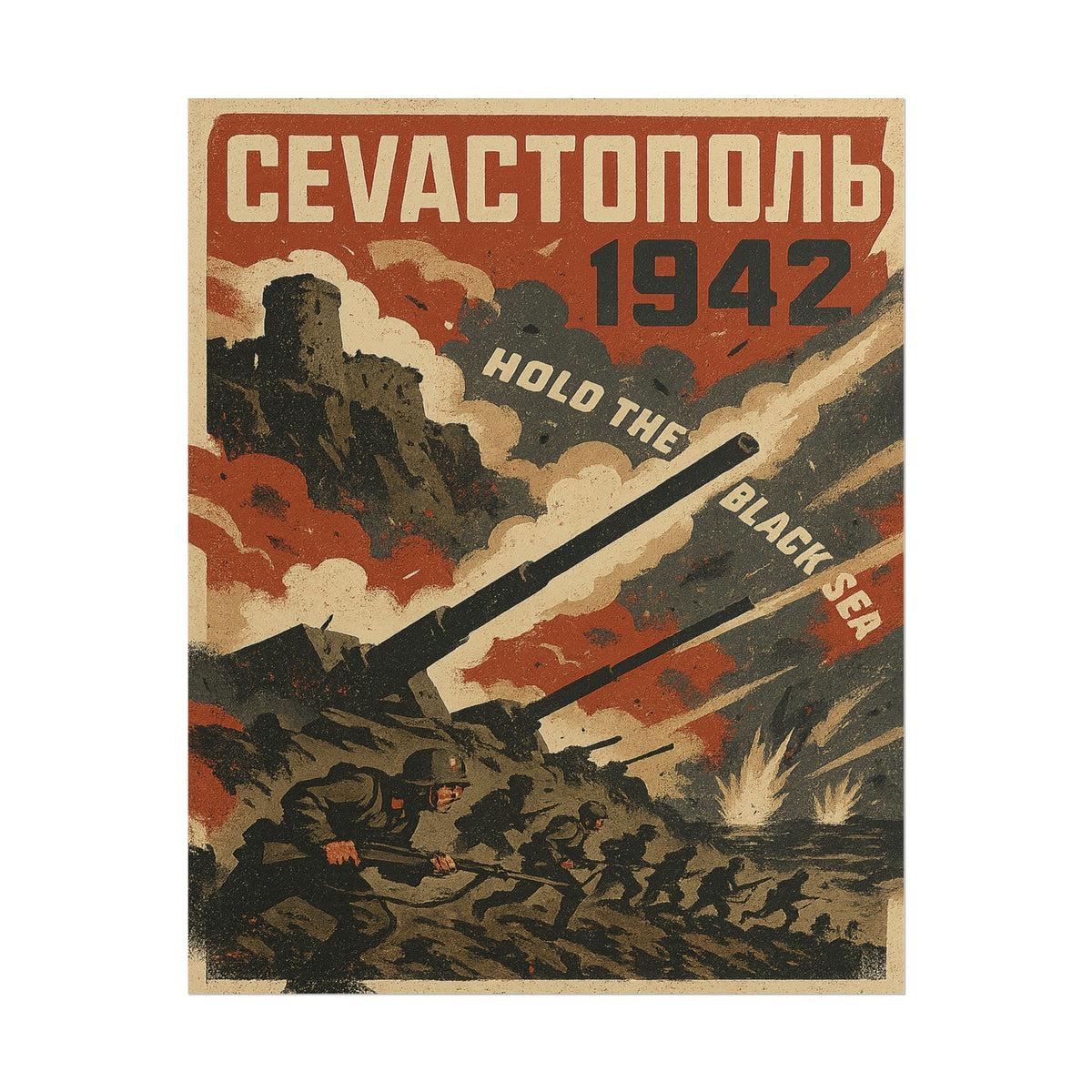 Siege of Sevastopol 1942 — Hold the Black Sea Fine Art Poster