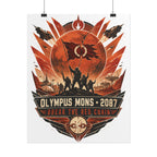 Martian Independence War 2087 — Olympus Mons Fine Art Poster