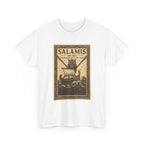 Salamis Ancient Ship Illustration Tee | Nautical History, Vintage Poster Style